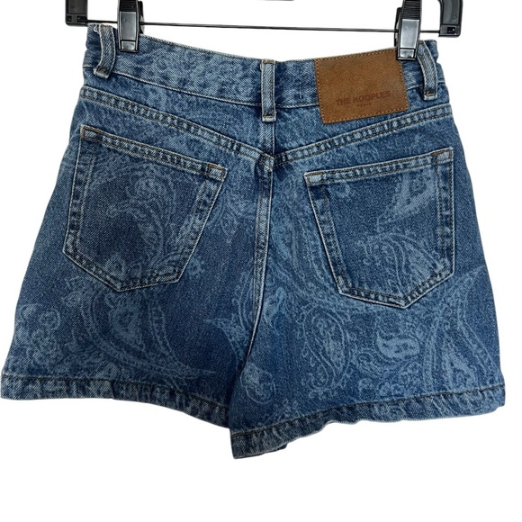 The Kooples Paisley Denim Shorts, Size 1. Excellent condition! - Picture 10 of 11